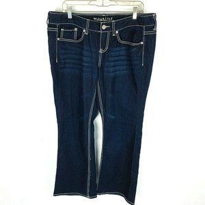 Maurices Womans Dark Wash Sz 14 Tall Boot Cut Jean